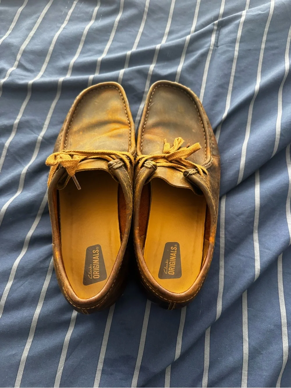 Dockers Men’s Tan Brown Leather Boat Moccasins